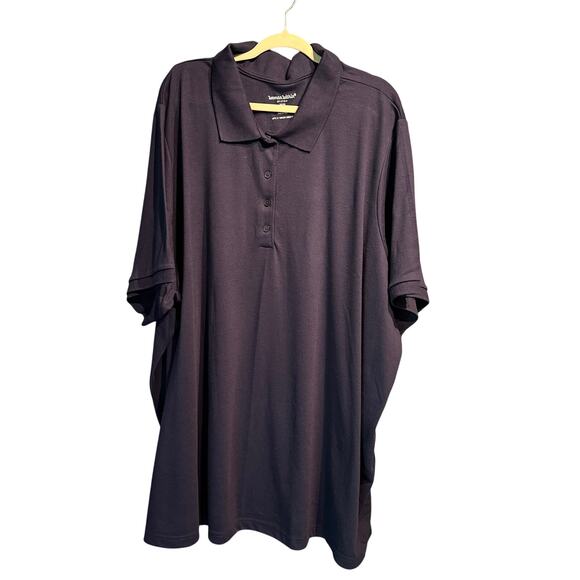 NWT Woman Within Size 5X Navy Polo PolyCotton Blend Easy Care Work Office School - Picture 1 of 11